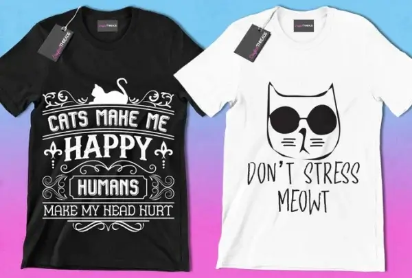 50 Editable Cat T-Shirt Designs Bundle - Image 9
