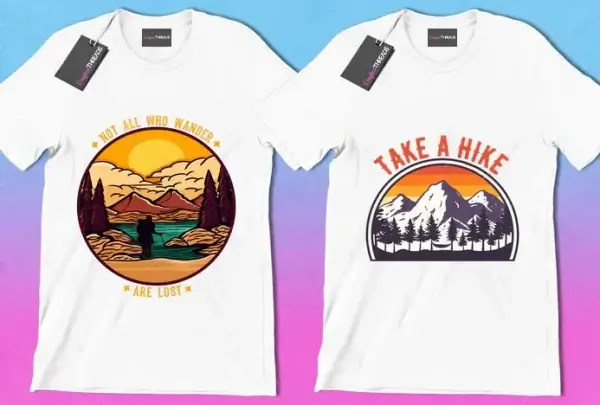 50 Editable Camping & Outdoors T-Shirt Designs - Image 6