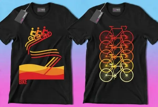 50 Editable Bicycle T-Shirt Designs Bundle - Image 7