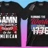 50 Editable American Patriot T-Shirt Designs Bundle - Image 2