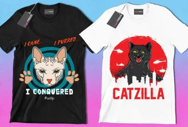 50 Editable Cat T-Shirt Designs Bundle - Image 7