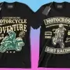 50 Editable Motorbike T-Shirt Designs Bundle - Image 2