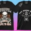 50 Editable Motorbike T-Shirt Designs Bundle - Image 11