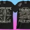 50 Editable Motorbike T-Shirt Designs Bundle - Image 3