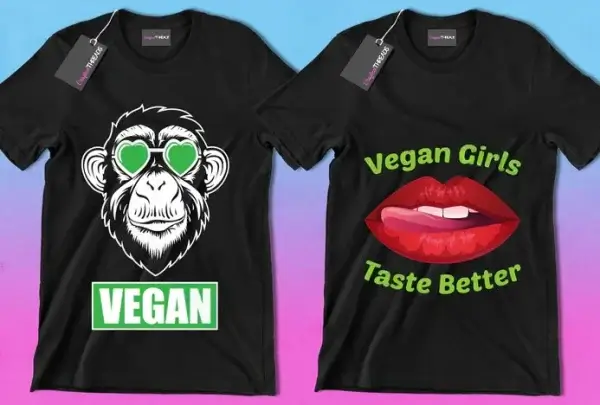 50 Editable Vegan T-Shirt Designs Bundle - Image 10
