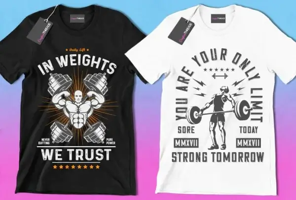 50 Editable Gym T-Shirt Designs Bundle - Image 2