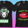 50 Editable Vegan T-Shirt Designs Bundle - Image 10