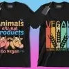 50 Editable Vegan T-Shirt Designs Bundle - Image 3