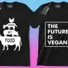 50 Editable Vegan T-Shirt Designs Bundle - Image 5
