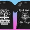 50 Editable Vegan T-Shirt Designs Bundle - Image 7