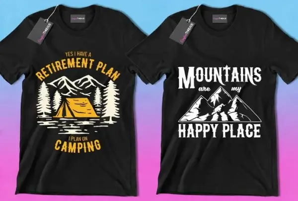 50 Editable Camping & Outdoors T-Shirt Designs - Image 9