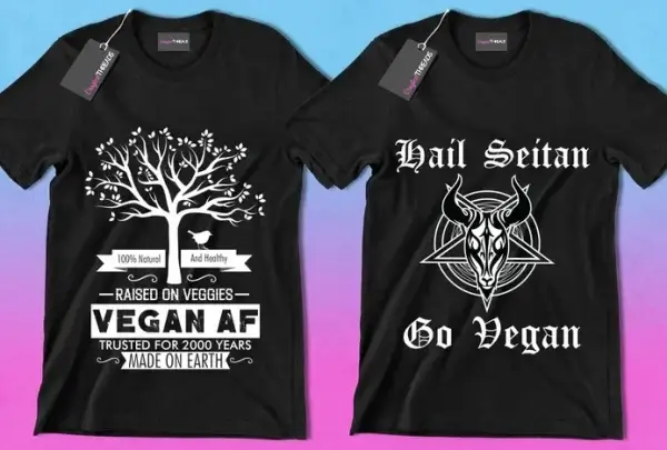 50 Editable Vegan T-Shirt Designs Bundle - Image 7