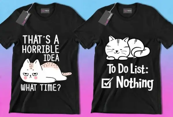 50 Editable Cat T-Shirt Designs Bundle - Image 8