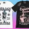 50 Editable Camping & Outdoors T-Shirt Designs - Image 2