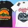 50 Editable Camping & Outdoors T-Shirt Designs - Image 4
