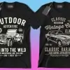 50 Editable Cars & Trucks T-Shirt Designs Bundle - Image 10