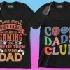 50 Editable Dad T-Shirt Designs Bundle - Image 5