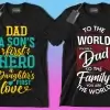 50 Editable Dad T-Shirt Designs Bundle - Image 7