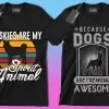 50 Editable Dog T-Shirt Designs Bundle - Image 4