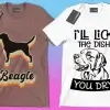 50 Editable Dog T-Shirt Designs Bundle - Image 5
