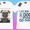 50 Editable Dog T-Shirt Designs Bundle - Image 8