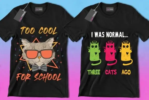 50 Editable Cat T-Shirt Designs Bundle - Image 2