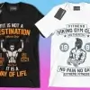 50 Editable Gym T-Shirt Designs Bundle - Image 5