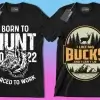 50 Editable Hunting T-Shirt Designs Bundle - Image 7