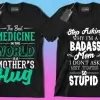 50 Editable Mom T-Shirt Designs Bundle - Image 10