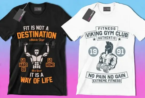 50 Editable Gym T-Shirt Designs Bundle - Image 5