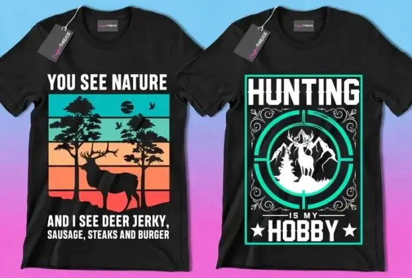 50 Editable Hunting T-Shirt Designs Bundle - Image 10