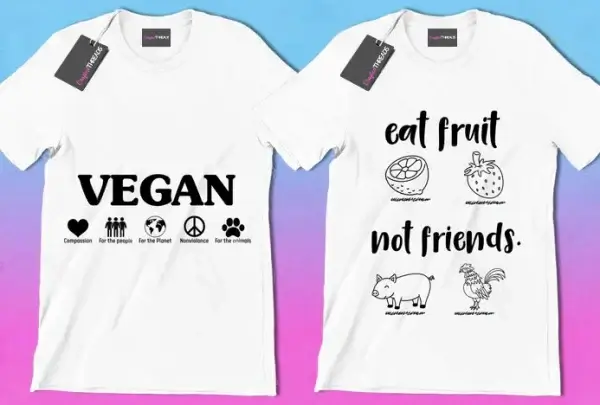 50 Editable Vegan T-Shirt Designs Bundle - Image 8