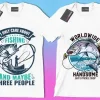 50 Editable Fishing T-Shirt Designs Bundle - Image 4