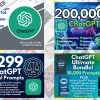 200,000+ ChatGPT prompt bundle: Business, Social Media, Legal